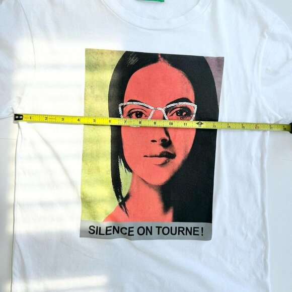 Benetton T-Shirt Graphic 100% cotton SZ Small  Round neck - Picture 6 of 8